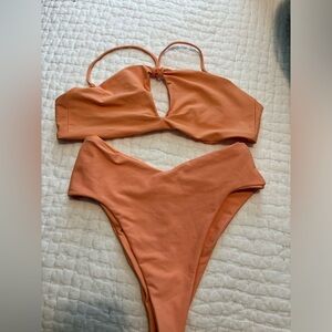 Skatie high waisted bikini- S bottom + medium top.